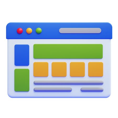 Layout  3D Icon