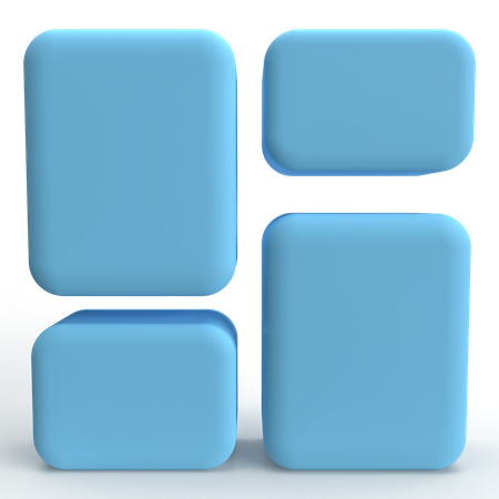 Layout  3D Icon