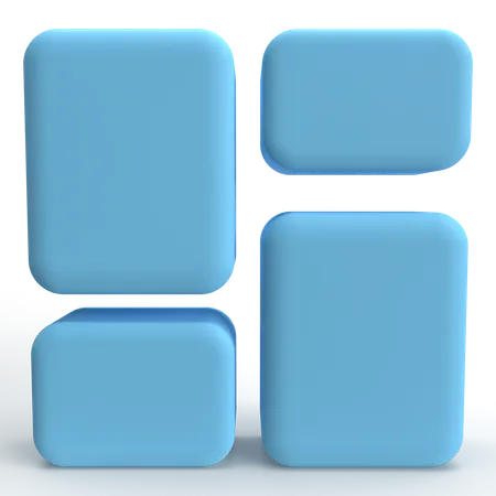 Layout  3D Icon