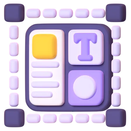 Layout  3D Icon