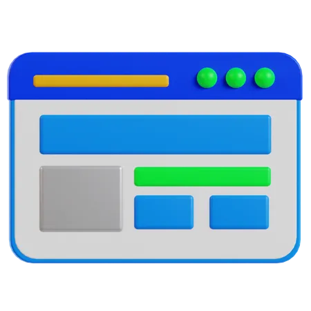 Layout  3D Icon