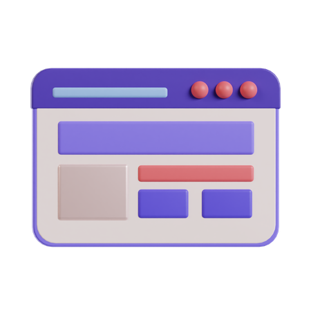 Layout  3D Icon