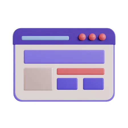 Layout  3D Icon