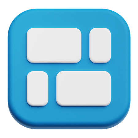 Layout  3D Icon