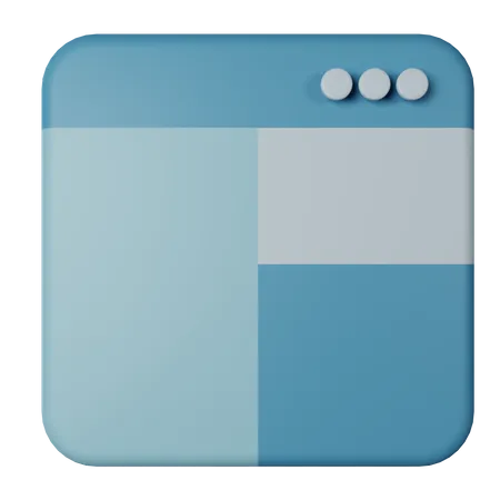 Layout  3D Icon