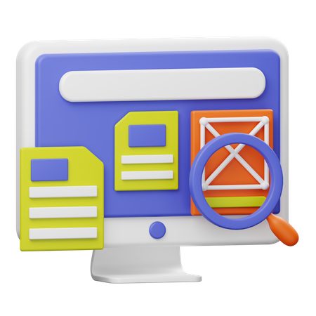 Layout do site  3D Icon