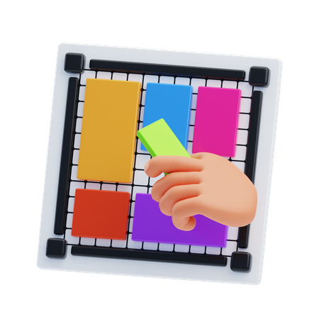 Monitoramento de layout  3D Icon