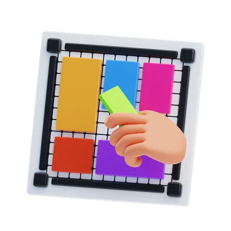 Monitoramento de layout  3D Icon