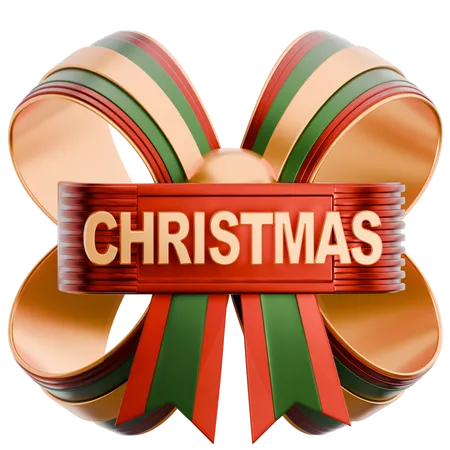 Lazo de navidad  3D Icon