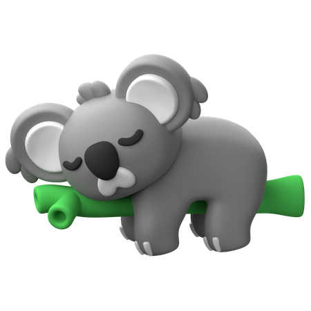 Lazy Koala  3D Icon