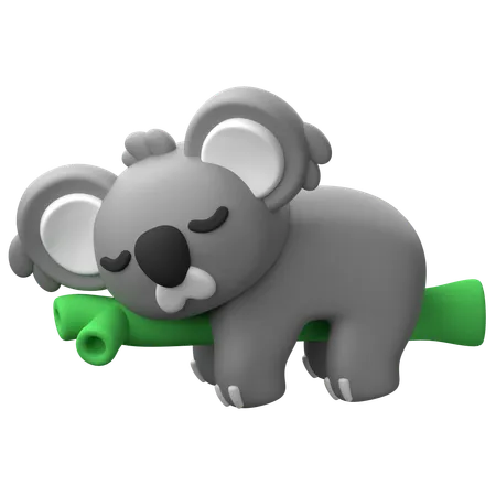 Lazy Koala  3D Icon