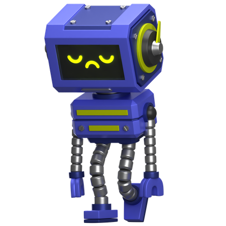 Lazy Robot  3D Icon