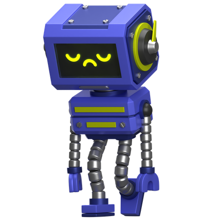 Lazy Robot  3D Icon