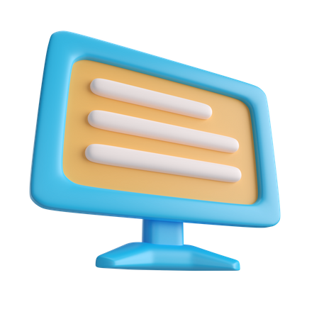 Lcd Monitor  3D Icon