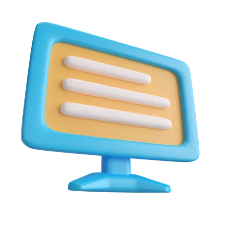 Lcd Monitor  3D Icon