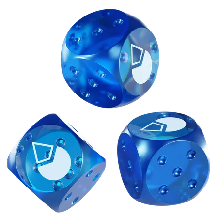 Ldo Glass Dice Crypto  3D Icon