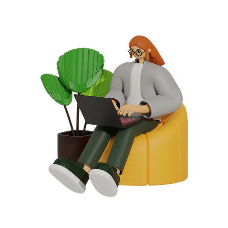 Le bureau avec canapé, un guide pour rester productif et confortable  3D Icon
