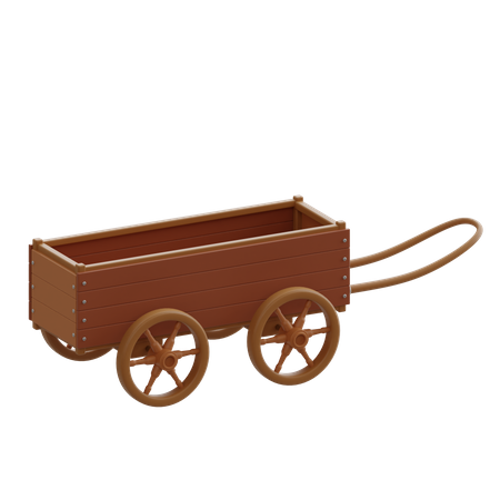 Le chariot  3D Icon
