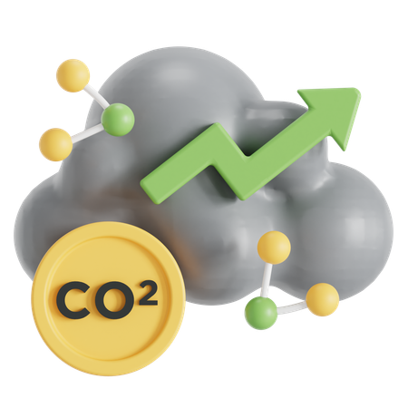 Le dioxyde de carbone augmente  3D Icon