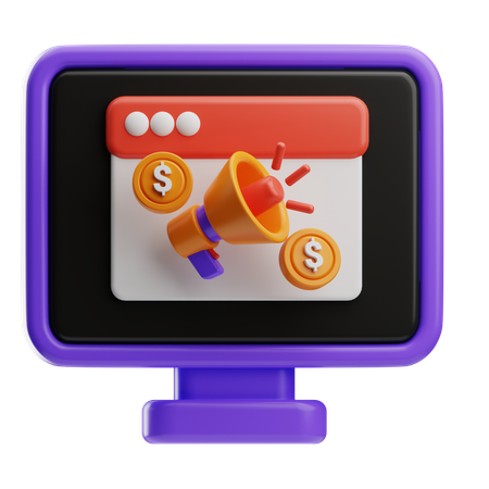 Le marketing numérique  3D Icon