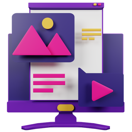Le marketing numérique  3D Icon