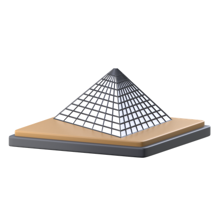 Le musée du Louvre  3D Icon