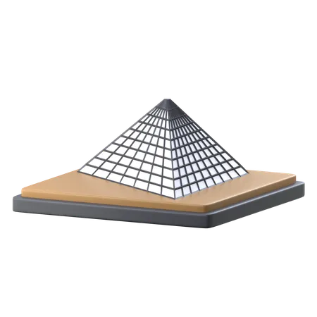 Le musée du Louvre  3D Icon