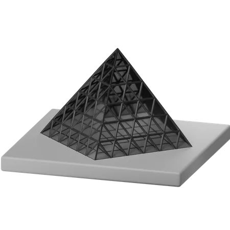 Le musée du Louvre  3D Icon