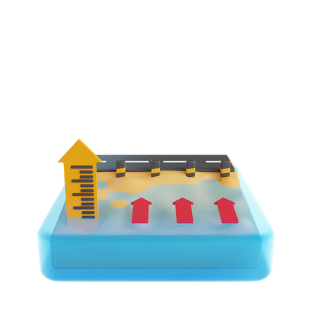 LE NIVEAU DE LA MER AUGMENTÉ  3D Icon