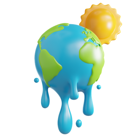 Le réchauffement climatique  3D Icon