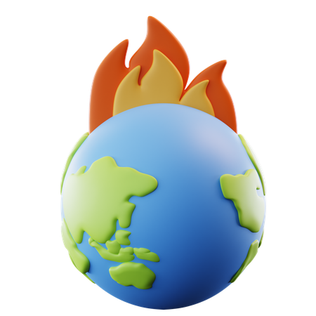 Le réchauffement climatique  3D Icon