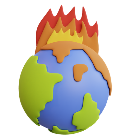 Le réchauffement climatique  3D Icon