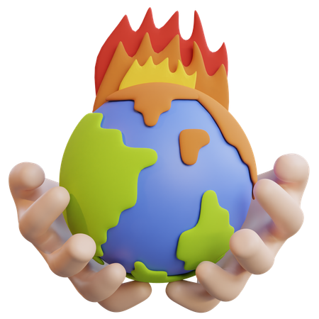 Le réchauffement climatique  3D Icon