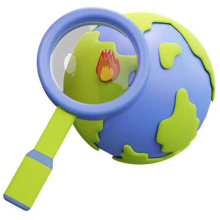 Le réchauffement climatique  3D Icon