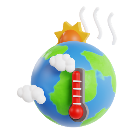 Le réchauffement climatique  3D Icon