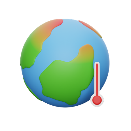 Le réchauffement climatique  3D Icon