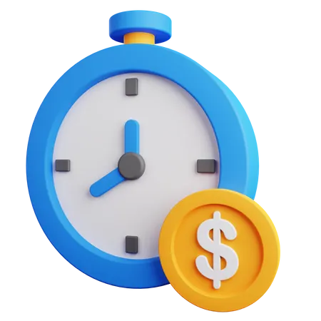 Le temps, c'est de l'argent  3D Icon