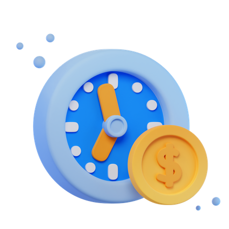 Le temps, c'est de l'argent  3D Icon