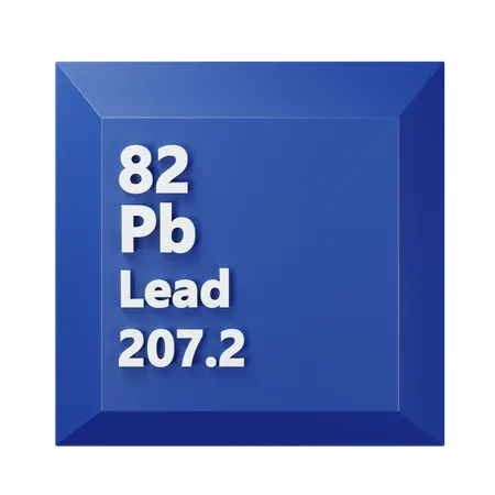 Lead  3D Icon