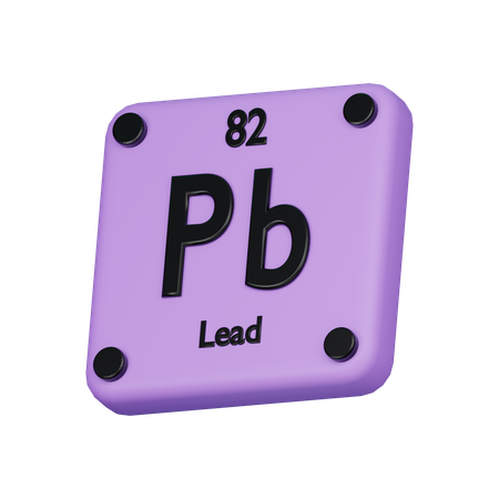 Lead  3D Icon