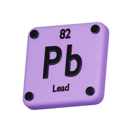 Lead  3D Icon