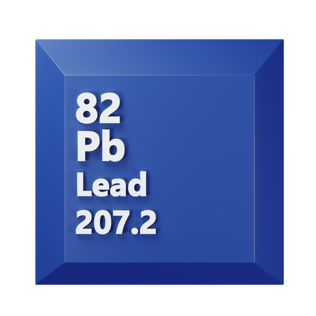 Lead  3D Icon