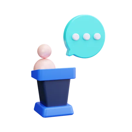 Leader debate  3D Icon
