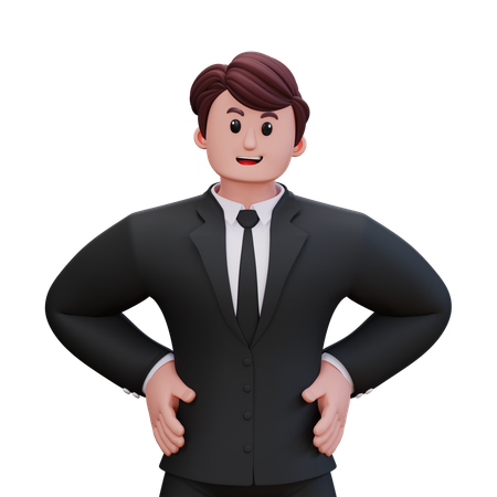 Homme d'affaires  3D Illustration