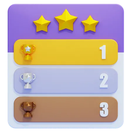 Leaderboard  3D Icon