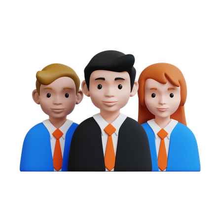 Leadership Team  3D Icon