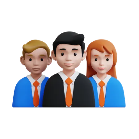 Leadership Team  3D Icon