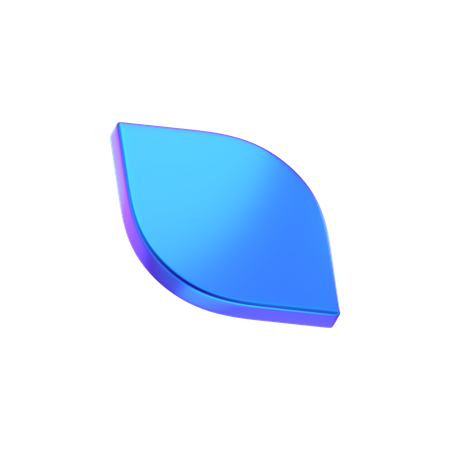 Leaf Abstract Shape  3D Icon