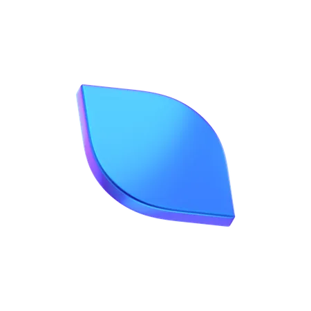 Leaf Abstract Shape  3D Icon