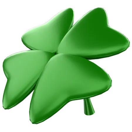 Clover Leaf Illustration 3D Icon